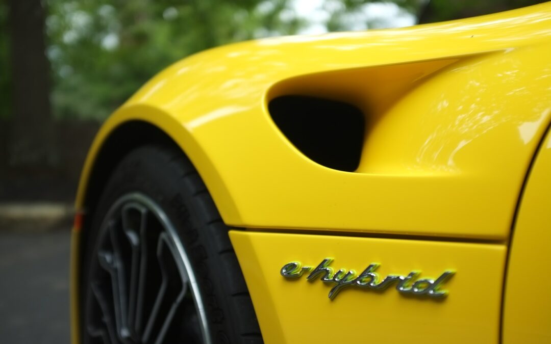 yellow hybrid car