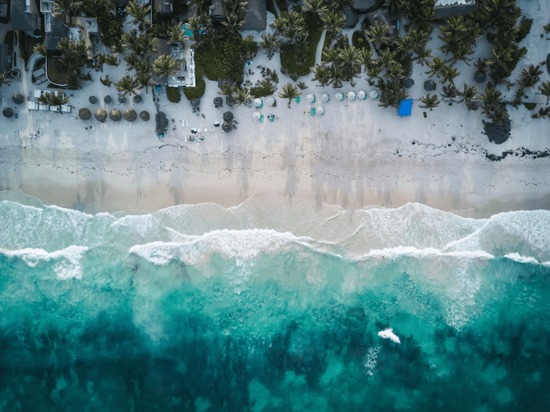 image of Tulum beach in Mexico